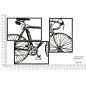 Panel ścienny Bike Set 3 szt. 40x1,3x60 cm (pojedynczy)
